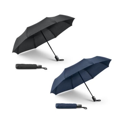 STELLA. Guarda-chuva, dobrável, em pongee 190T com abertura e fecho automático