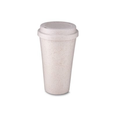 Copo Fibra de Arroz com Tampa 550ml