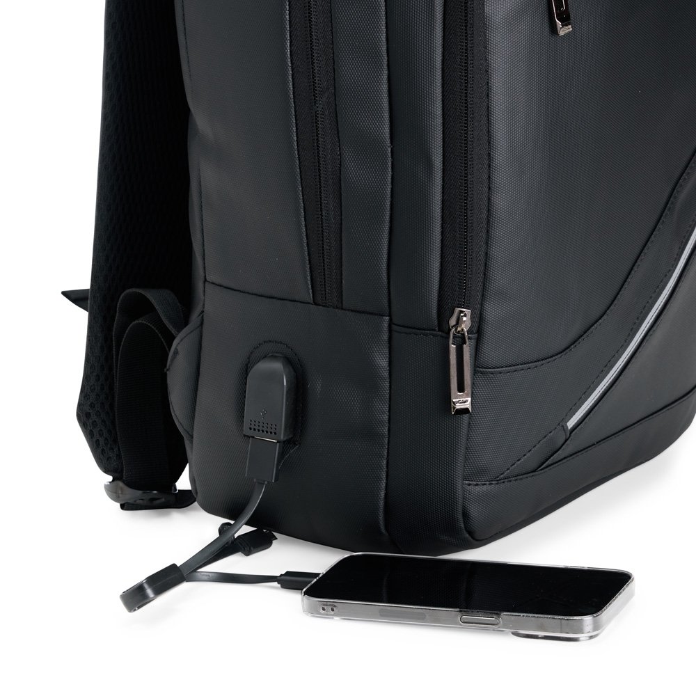 Mochila Couro Sintético 26 L em impermeável personalizada com logo - imagem 6