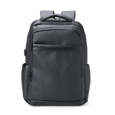 Mochila Couro Sintético Usb 26L