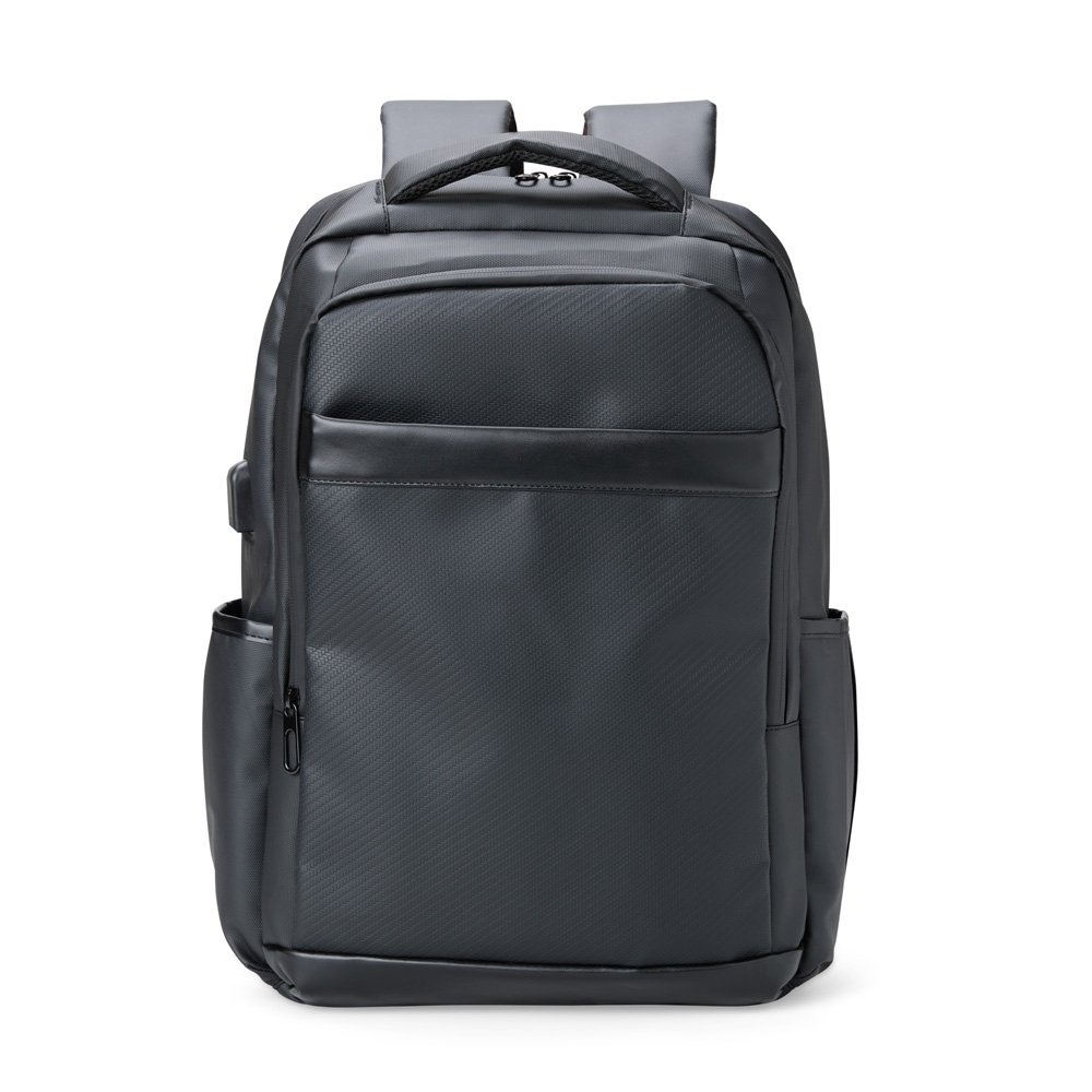 Mochila Couro Sintético Usb 26L