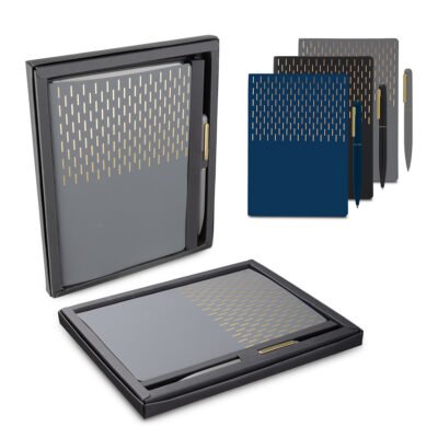 Kit Escritório A5 Capa em Pu e Caneta Metalica
