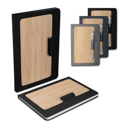 Caderno A5 Capa em Rpet e Bambu