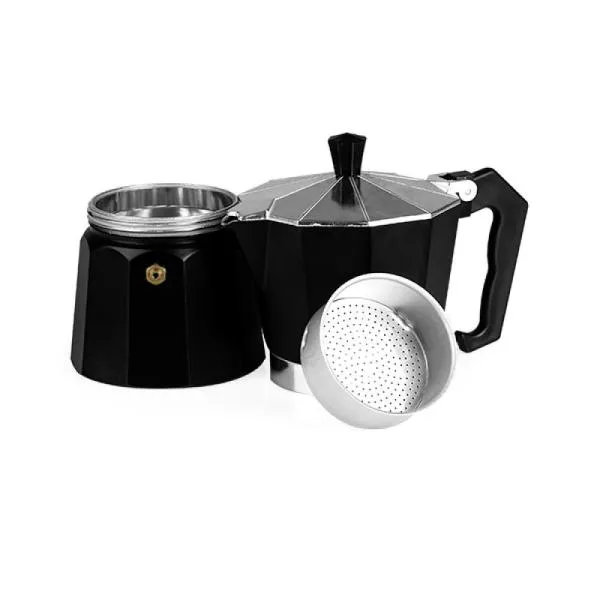 Cafeteira Italiana em Alumínio - Preta - 250ml - imagem 3