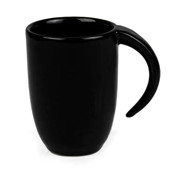 Kit Canecas em Cerâmica Preta - 350ml personalizada com logo - imagem 3