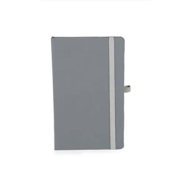 Caderneta com Pauta Cinza - 12,2x17cm personalizada com logo - imagem 2