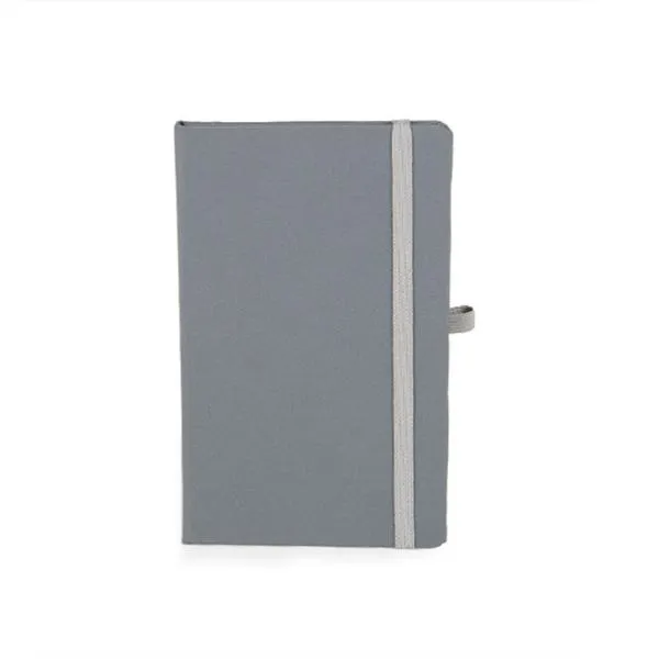 Caderneta com Pauta Cinza - 14x21cm personalizada com logo - imagem 3