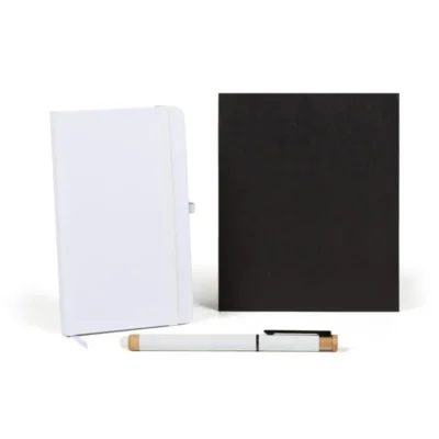 Caderneta para Anotações com Caneta Caderno para branco personalizada com logo