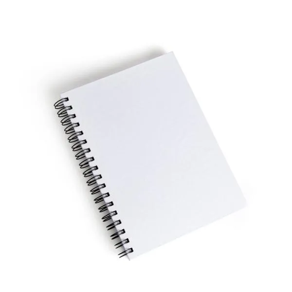 Caderno Pautado com Wire-o - Branco - 23,5x18cm - 100 Fls personalizado com logo - imagem 2