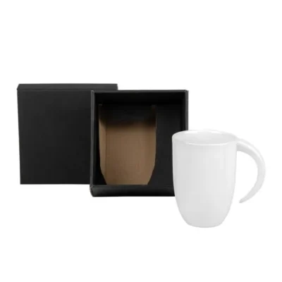Caneca em Cerâmica Branca personalizada com logo