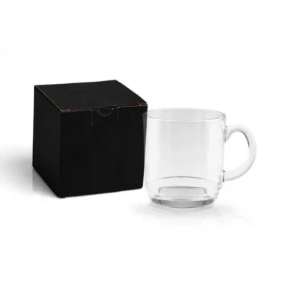 Caneca em Vidro - 300ml personalizada com logo