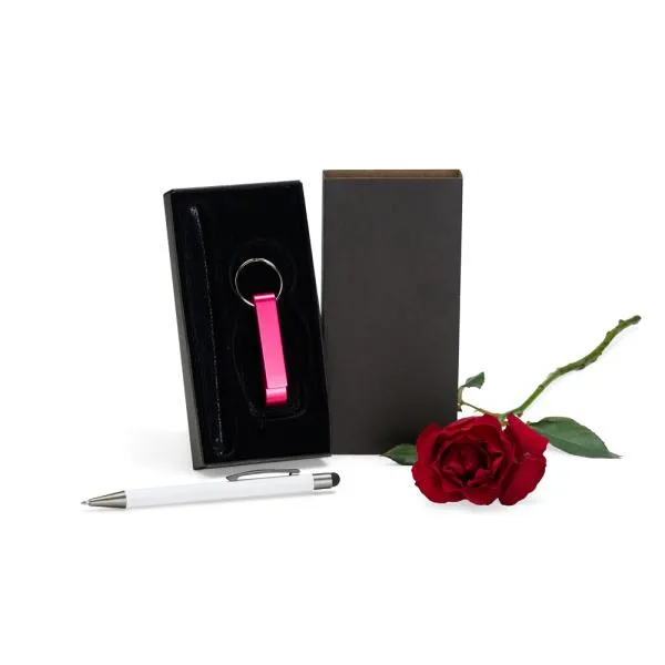 Caneta e Chaveiro - 2 pçs personalizada com logo - imagem 2