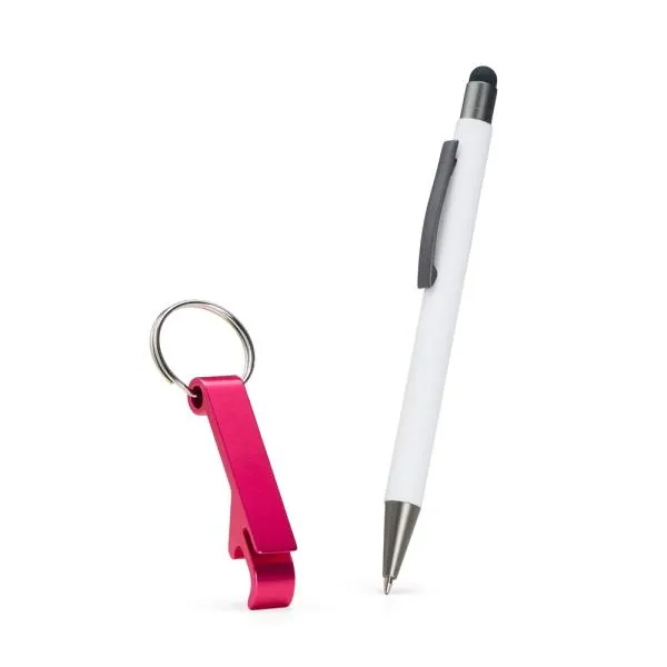 Caneta e Chaveiro - 2 pçs personalizada com logo - imagem 3
