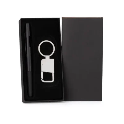 Caneta e Chaveiro personalizada com logo