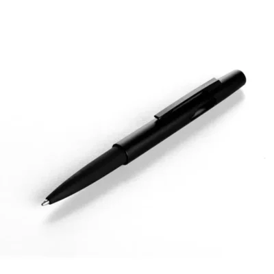 Caneta Esferográfica em ABS com Tampa e Ponta Touch Preta