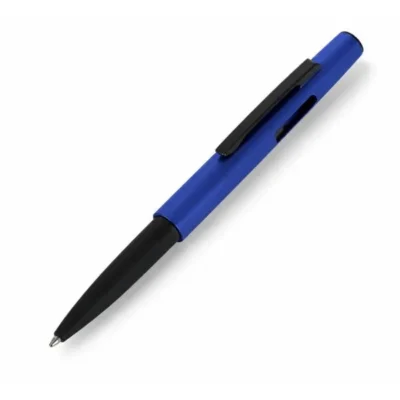 Caneta Esferográfica em ABS com Tampa Ponta Touch Azul personalizada com logo