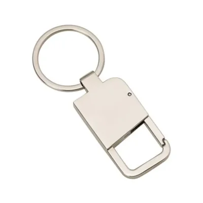 Chaveiro em Metal com Mosquetão personalizado com logo