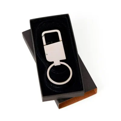 Chaveiro em Metal com Mosquetão personalizado com logo
