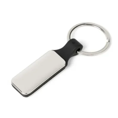 Chaveiro em Metal e PU personalizado com logo