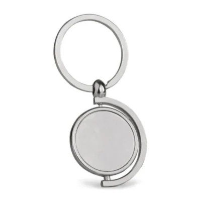 Chaveiro Giratório em Metal personalizado com logo
