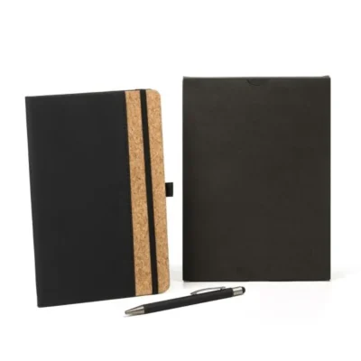 Conjunto Caderno e Caneta - 2 pçs personalizado com logo