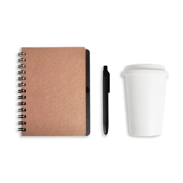Conjunto Caderno e Copo com Tampa - 2 pçs personalizado com logo - imagem 2