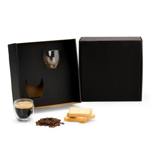 Conjunto de Copos com Parede Dupla - 100ml - 2 pçs personalizado com logo