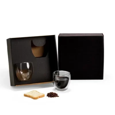 Conjunto de Copos com Parede Dupla - 250ml - 2 pçs personalizado com logo