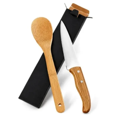 Conjunto de Faca 7" e Colher em Bambu Special Line - 2 pçs
