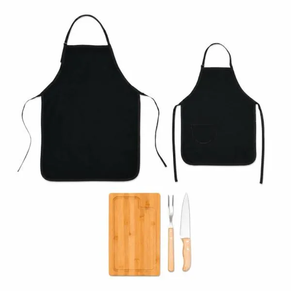 Conjunto para Churrasco com Avental e Avental Mini - 5 pçs - imagem 3