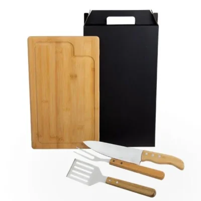 Conjunto para Churrasco e Hambúrguer com Espátula - 4