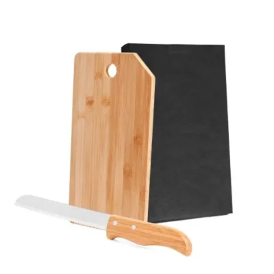 Conjunto para Cozinha em Bambu e Inox - 2 pçs