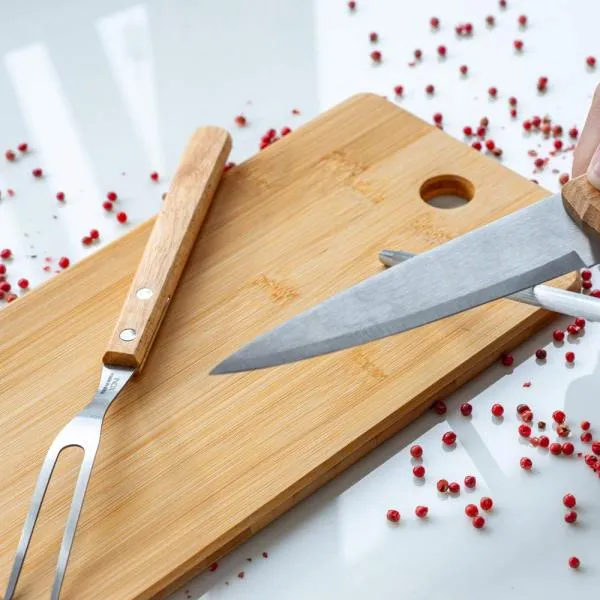 Conjunto para Cozinha em Bambu e Madeira e Inox - 4 pçs - imagem 2