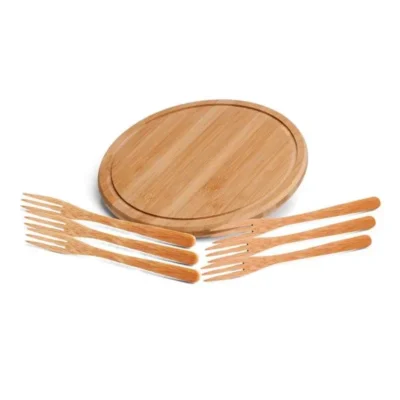 Conjunto para Petiscos em Bambu Córdoba - 7 pçs