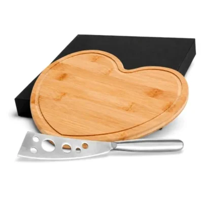 Conjunto para Queijo em Bambu e Inox - 2 pçs