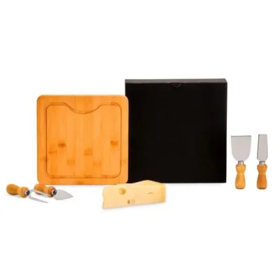 Conjunto para Queijo em Bambu e Madeira e Inox - 5