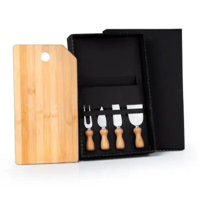 Conjunto Tábua e Utensílios para Queijo - 5 Peças
