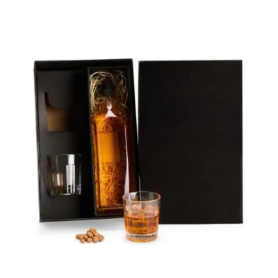 Conjunto Copos para Drinks e Espaço para Garrafa personalizado com logo