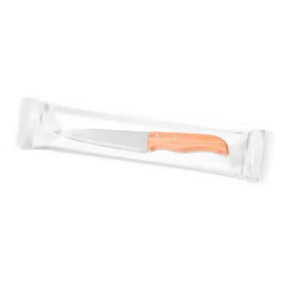 Faca para Cozinha Inox e Bambu - 7"