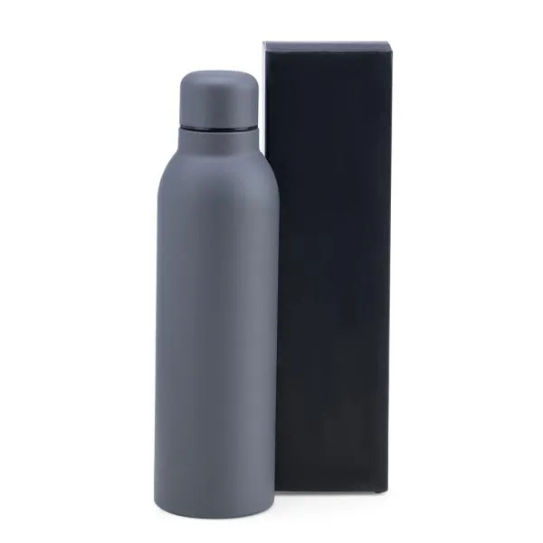 Garrafa em Inox Parede Dupla - Cinza - 470ml personalizada com logo