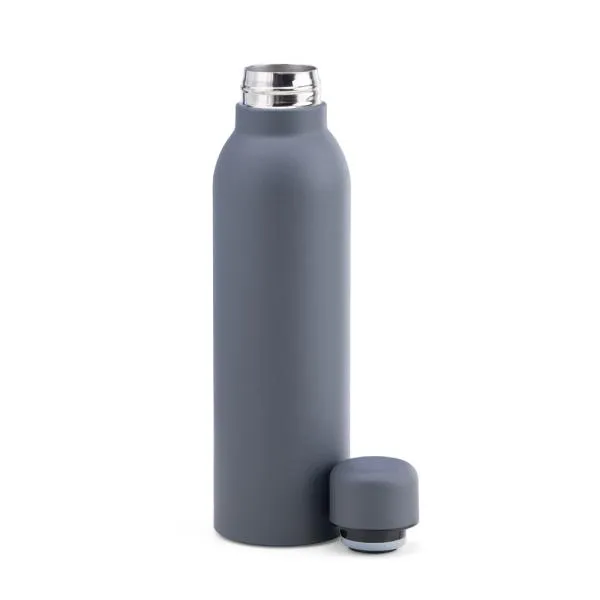 Garrafa em Inox Parede Dupla - Cinza - 470ml personalizada com logo - imagem 2