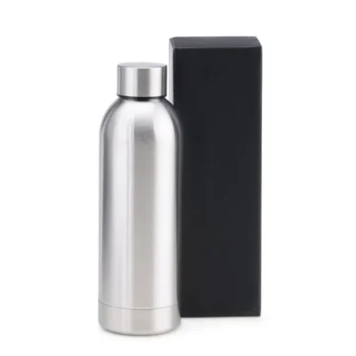 Garrafa em Inox Parede Dupla - Prata - 500ml personalizada com logo
