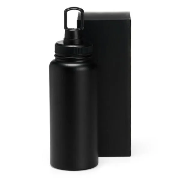 Garrafa Parede Dupla Na Cor Preta - 950ml personalizada com logo