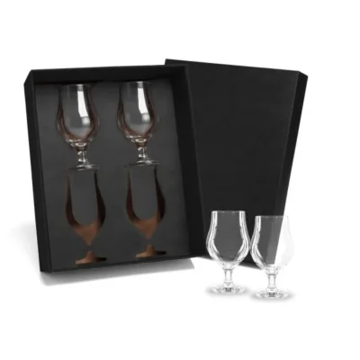 Jogo de Copos Vidro P / Cerveja e Drink 400ml - 4 pçs personalizado com logo