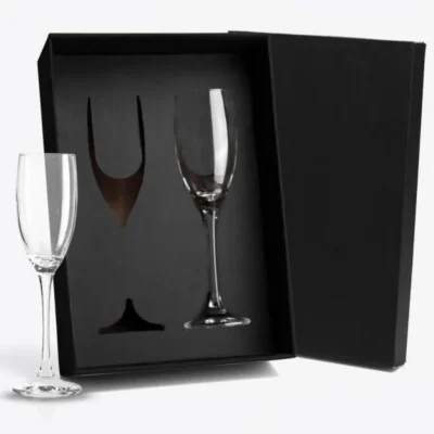 Jogo de Taças de Vidro para Champagne 190ml - 2 pçs