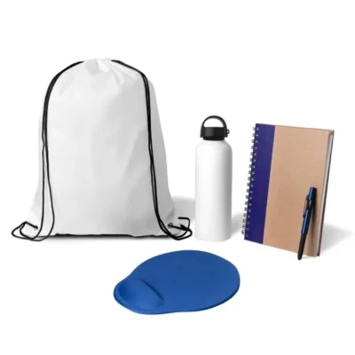 Kit Boas Vindas - 5 pçs - Branco e Azul