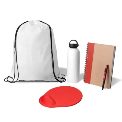 Kit Boas Vindas - 5 pçs - Branco e Vermelho
