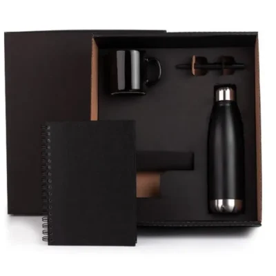 Kit Caderno e Acessórios - 4 pçs personalizado com logo