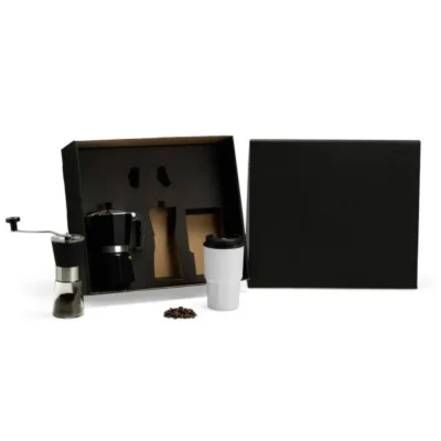 Kit Cafeteira, Moedor e Copo Térmico - 3 Kit por italiana personalizado com logo