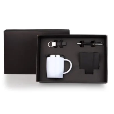 Kit Caneca e Acessórios - 4 pçs personalizada com logo